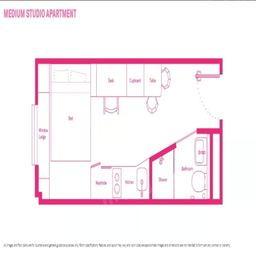 Medium  Studio Apartment